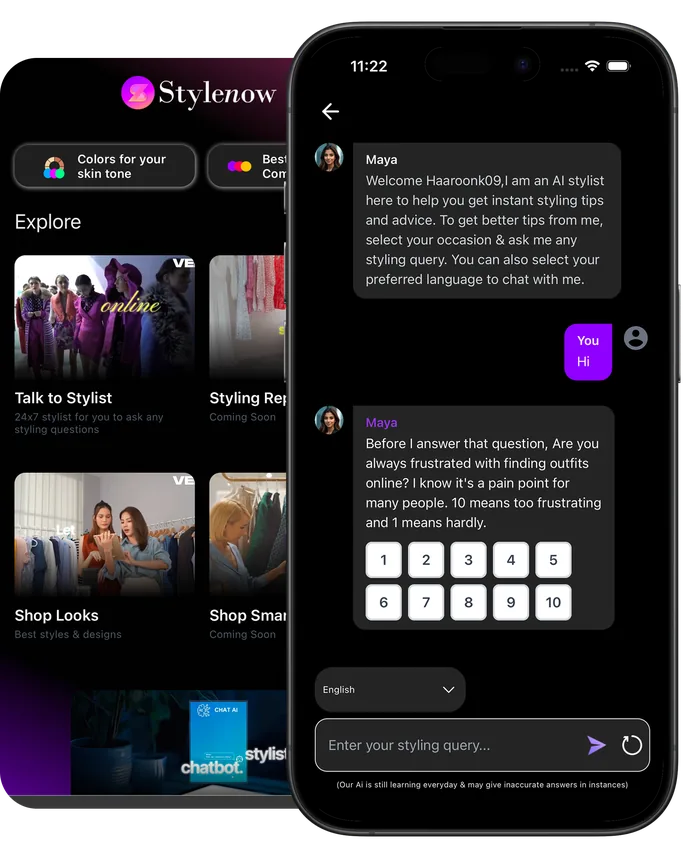 Style app mockup