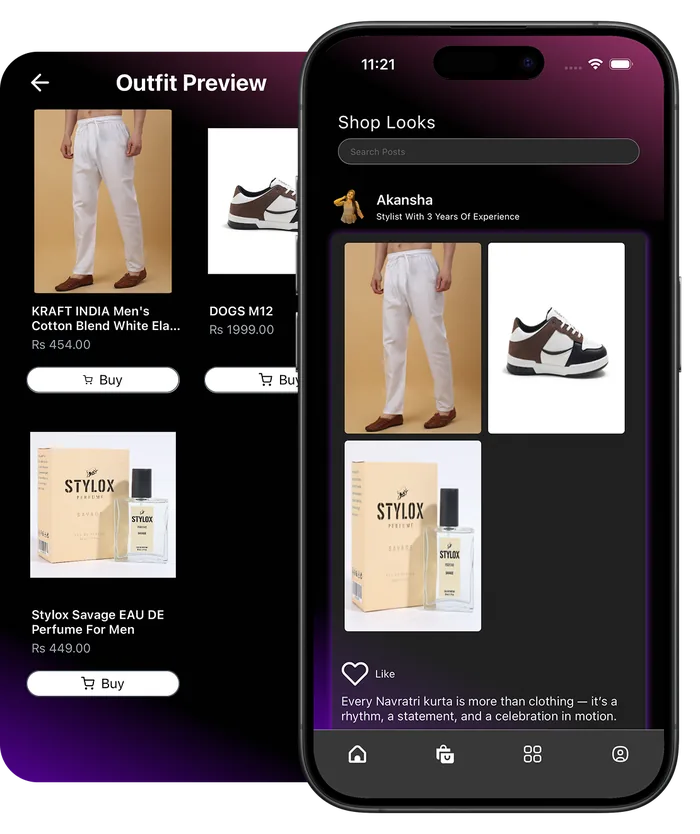 Style app mockup